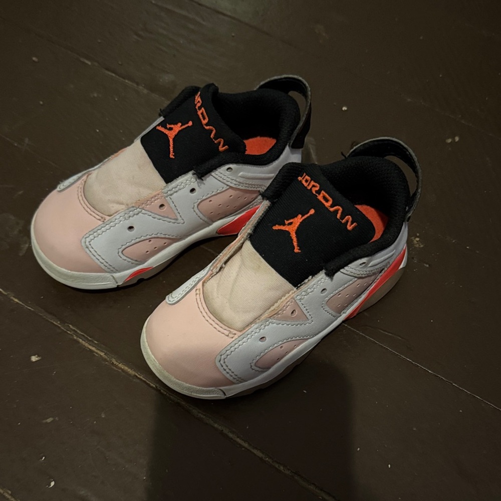 Jordan Kids' Pink and White Sneakers